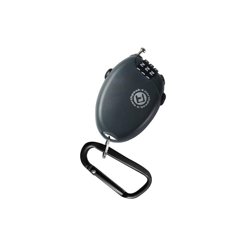 North Peak NP-3327 BK Cable Lock, Dial Type, Snowboard, Maximum