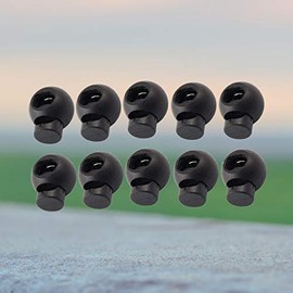 Healifty 25 Piezas Cierres De Cordón De Resorte Redondo De Plástico Tapones De Cordón Para Mochilas Equipaje Y Ropa Hebillas De Cuerda Con Bloqueo Para Camping Y Senderismo 0.74X0.59X0.59In