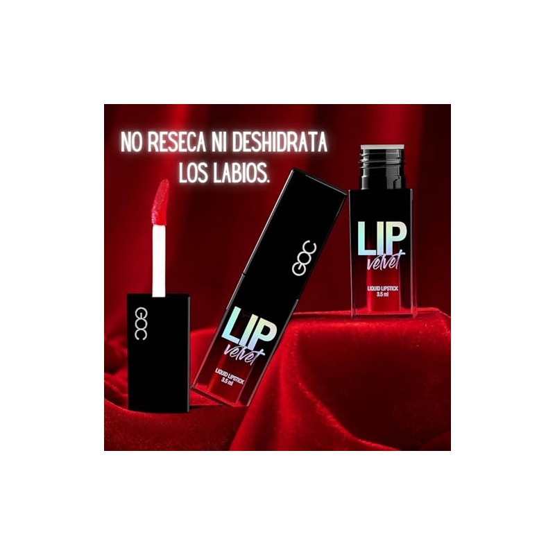 Goc Labial Líquido Acabado Aterciopelado Maquillaje Larga Duración Color Vibe