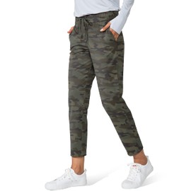 G Gradual G Gradual Women's Pants with Deep Pockets 7/8 Stretch Sweatpants for Women Athletic, Golf, Lounge, Work (Green Camo, XX-Large)