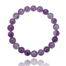 Unique Women's Chakra Buddha Bead Bracelet Amethyst 8 mm Energy Bracelet Healing Stones Stretchy Jewellers Quality, Gemstone, Amethyst