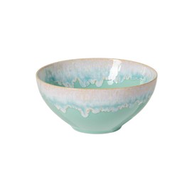 Casafina Ceramic Stoneware 9.25" x 4.25", 77 oz Serving Bowl - Taormina Collection, Aqua | Microwave & Dishwasher Safe Dinnerware | Food Safe Glazing | Restaurant Quality Serveware