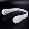 White Adjustable Hanging Neck Electric Fan Bladeless Portable USB Charging