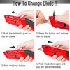 DIYSELF Knife Box Cutter Retractable, Heavy Duty Razor Knife with
