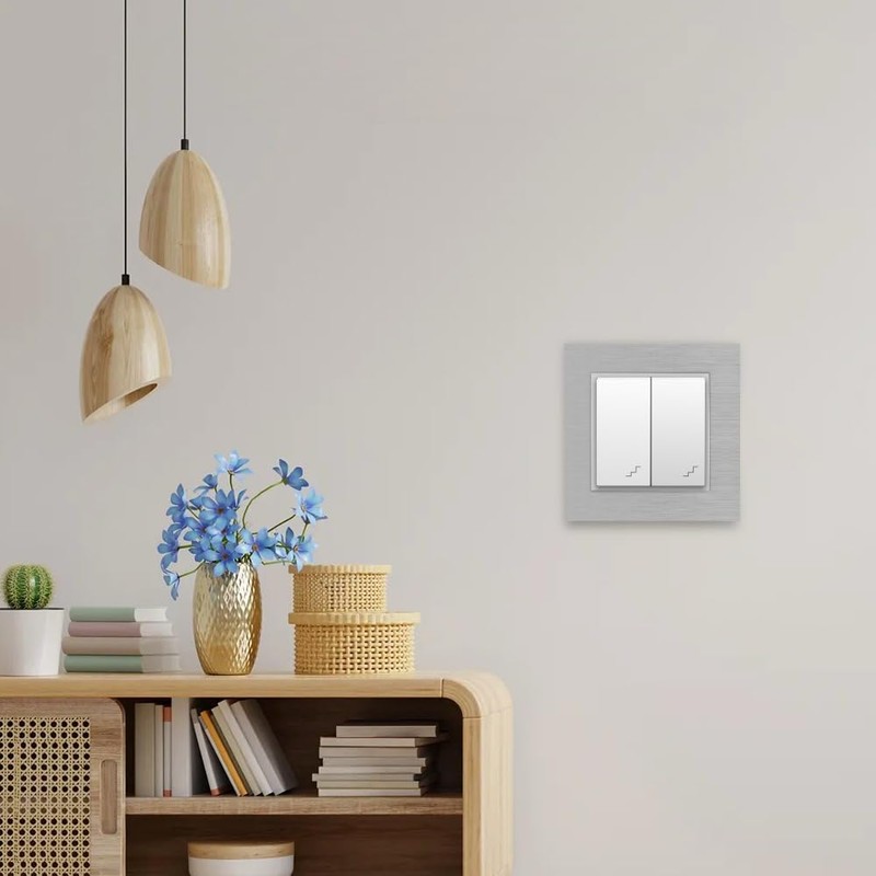 M Ledme 2 Module Aluminium Frame for Sockets and Switches