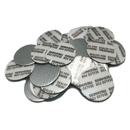 PKnGO - Sello de lámina sensible a la presión de 24 mm (50 unidades) - Sellos de seguridad PS para la frescura y la prevención de fugas - Fabricado en Estados Unidos para medicina alimentaria y embalaje cosmético - Todos los papeles de aluminio no necesi