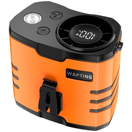 WAFTING Portable Waist Fan - High-Speed Belt Fan, 10-Speed Adjustable, 10000mAh Rechargeable, LED Display Shirt Air Conditioner for Camping, Hiking, and Outdoor Work