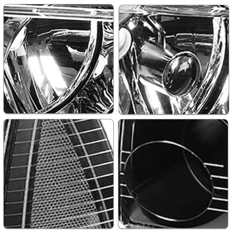 SOCKIR 4Pcs Headlight Assembly Compatible with 2006-2010 Dodge Charger Headlight