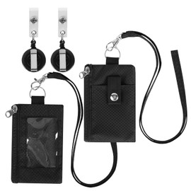 fengxuanwl Pack of 2 Neck Pouch with RFID Protection, Anti-Theft Travel Wallet, Waterproof Chest Pocket, Small Wallet with 2 Telescopic Buckles for ID, Credit Card, Cash, Coins