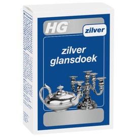 HG Silver Gloss Cloth, Professional Silver Polishing Cloth for Jewelry & Ornaments, Specially Impregnated, Cleans & Restores Gently Shine – 30 x 30 cm