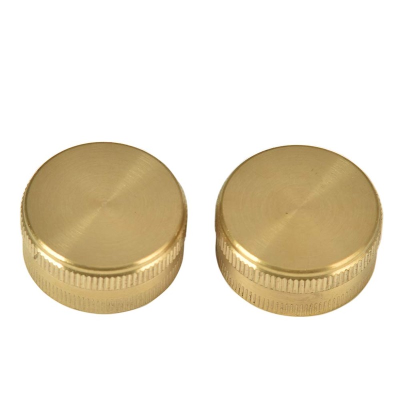 Sanpaint 2 Pack 3/4" Brass Garden Hose End Caps with