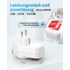feletec Switchable Socket with Switch, Socket Switch, 2 Pin, Switched
