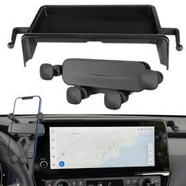 Car Phone Holder Mount Center Console Dash Organizer for Toyota Grand Highlander 2024 2025 2026 Accessories Navigation Screen Bracket Interior Decoration Mobile Cell with Dashboard hidden Storage Box