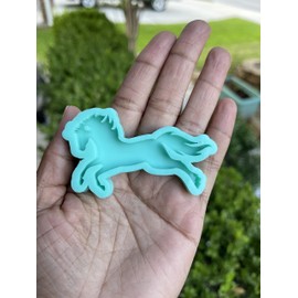 Horse Resin Mold - Horse Keychain Resin Molds - Mold for Jewelry Making - Pendant Molds - Horses Silicone Mold - Mold for Epoxy Resin - Animal Molds - Horses (Colored)