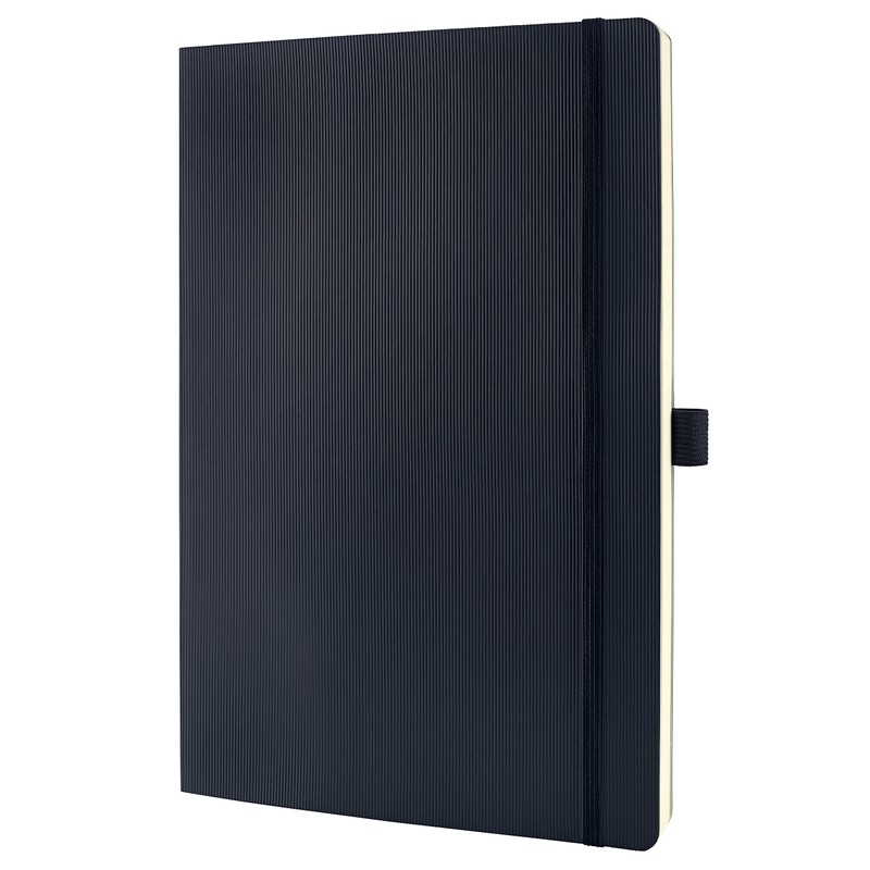 SIGEL CO311 Premium Notebook lined, A4, softcover, Black - Conceptum
