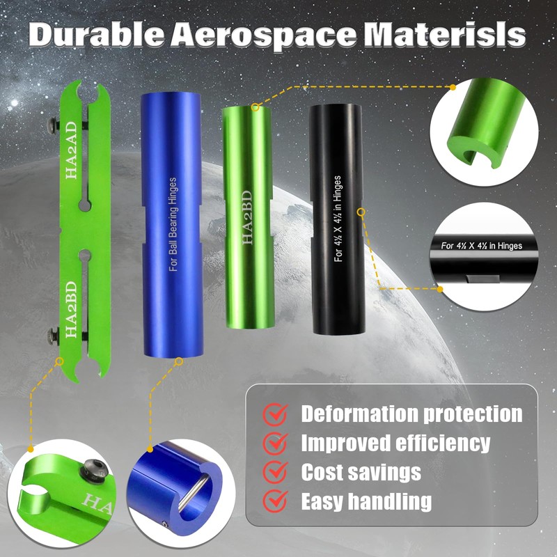 6 Piece Hinge Repair Kit, Door Hinge Tool for Fixing