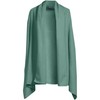 Lands' End Women's CashTouch Shawl Wrap Washed Evergreen One size