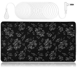 Grounding Mat Kit, 15ft Grounding Cord(23.6x13 Inch) Grounding Pad Kit, Earth Therapy for Foot Mat,Computer Mat, Sleep Mat, Pet Mat