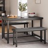 Fancihabor Kitchen Table with Benches, Dining Table Set for 4,