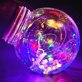 ZPH 4Pack Bright Colored Fairy Lights,Battery Powered Waterproof String Lights 3.3ft 10LEDs. Suitable for Wedding Decorations, Parties, Christmas Wreaths, Party Decorations