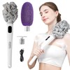 Pecait Electric Body Brush, African Bath Sponge Back Scrubber for