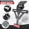 WingFly Motorcycle License Plate Holder, LED Light Motorcycle Number Plate