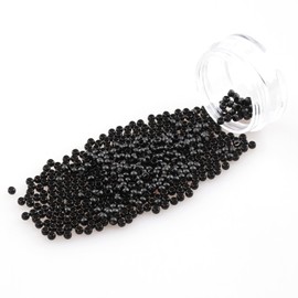 KOCONI 1000Pcs Black Nano Ring Copper Micro Rings Nano Beads Nano Extension Beads Micro Nano Beads Micro Links Nano Micro Rings 3mm #1Black