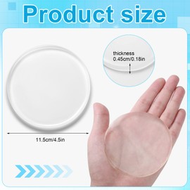 Geiserailie 6 Pcs Amputee Pads Prosthetic Liner Patch Prosthetic Leg Pads Prosthesis Liner for Leg Amputee Gifts, Reduce Friction and Skin Irritation (4.5 Inches)