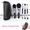 Brush Master 브러시 마스터 트래블 메이크업 브러시 세트 파우치, 5PCS