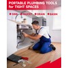 6 Pcs Multifunctional Sink Wrench & Basin Wrench Set, Plumbing
