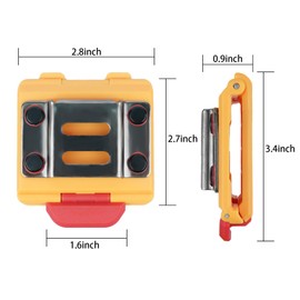 MELOTOUGH Tape Measure Holder,Drill Holster,Tape Measure Belt Clip,Tape Measure Holster,Measuring Tape Holder,Tool Belt Clip for Tape Measurer,Impact Driver,Drill(Yellow)