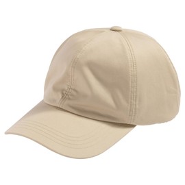 [Ｌｏｏ＆ｃ] ルーアンドシー キッズ キャップ 帽子 深め 撥水 アウトドアキャップ あご紐 安全ストッパー付き 接触冷感 ネックガード付き 遮光100％ 紫外線対策 uvカット サイズ調整 オールシーズン CAP ユニセックス 男女兼用【S(50-53cm)-ライトベージュ】