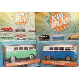 JADA PUNCH BUGGY VW VAN LIME GREEN & Blue 1/64 DIECAST VOLKSWAGEN T1 SLUG BUG