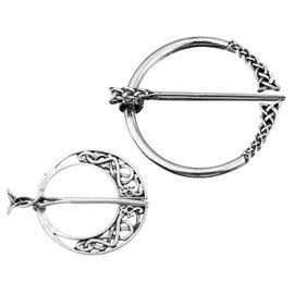 sourcing map 1 Set Vintage Sweater Shawl Clips, Shirt Dress Cardigan Clip, Waist Clip for Women Men Jacket Clip Clothes Brooch Silver