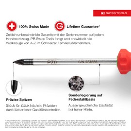 PB Swiss Tools Slotted Pozidriv Screwdriver Set PB 8250.P | 100% Swiss Made | 7-Piece SwissGrip Screwdriver Set Slotted 1/2/3/4/5 PZ 1/2 for Universal Use in Industry and Crafts