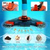 TidyMister Pool Vacuum Head with Side Brush,Universal Steering Handle &
