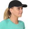 TrailHeads Women's Quick Dry Reflective Race Day Running Hat, Black
