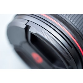 52mm Snap-On Center-Pinch Lens Cap, Extra Strong Springs, Camera Lens Cover, Made from 100% Recycled Plastic - Compatible with Nikon, Canon, Sony & Other DSLR Cameras