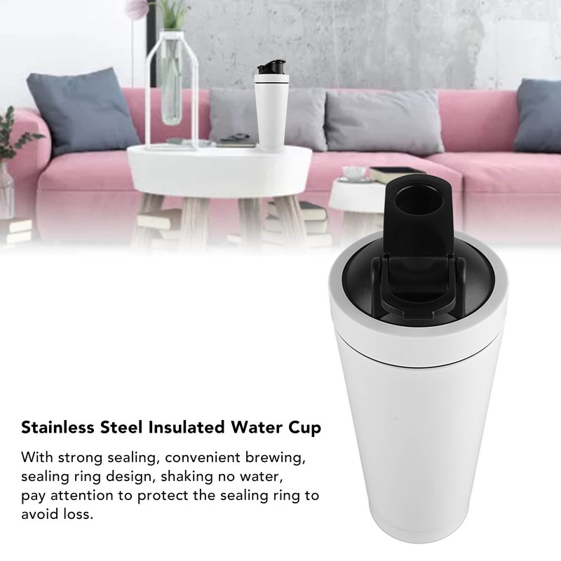 Sports Insulated Water Cup 750ml Double Layer Threaded Mouth Stainless