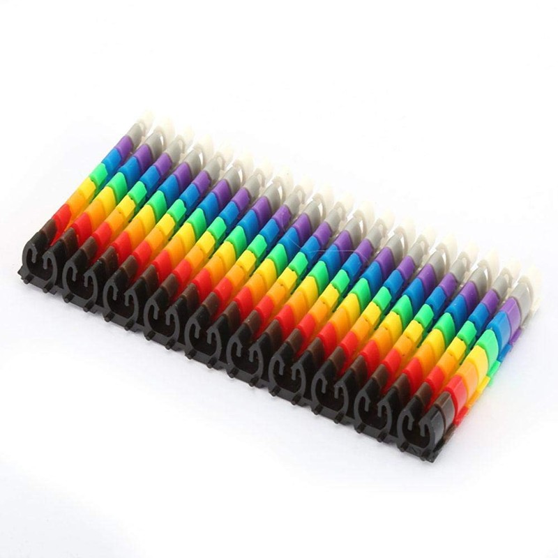 Plastic Digital Clip String Wire Marker with Plastic Digital Number