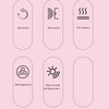 Heated Eye Massage Wand Stick RF Relieve Fatigue Microcurrent Eye