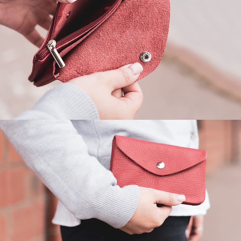 modamoda de P11 Women's Leather Purse Medium Handmade in Italy,