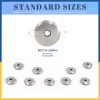 Glarks 120Pcs M5.5x25 Stainless Steel Neoprene Backed EPDM Bonded Sealing