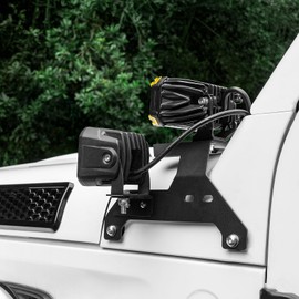 BIZOCO A Pillar Light Mount for Jeep Wrangler JL Gladiator JT 2018–2025