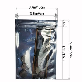 Mantianstar 100pcs Antistatic Bags 3.93x5.9in/10x15cm, Resealable ESD Bag, Suitable for CPU SSD Hard Disk and Various Electronic Devices
