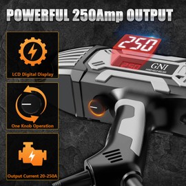 GNI Welding Machine Handheld, Portable Welder Machine 110V 250A with Toolbox, 20PCS Rods Stick Welder for 1/16"-1/8" Rod, IGBT Inverter LCD Digital Display Hand Held Welder with Arc Force Anti-stick