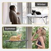 EvolutionUSA Cat Window Perch, Durable Feline Window Bed, Comfy Perch