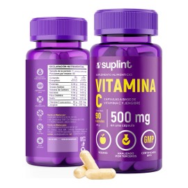 Suplemento De Vitamina C 300 Mg Con Jengibre 90 Cápsulas Sabor Sin Sabor