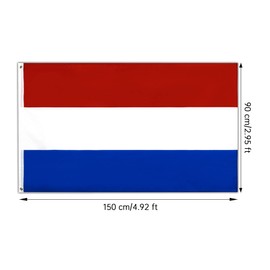 Pack of 2 Holland Flag | Flag Netherlands | Weatherproof Dutch Flag with Brass Eyelets | Flag Holland Netherlands NL | 90 x 150 cm | Bright Colours | Top Quality