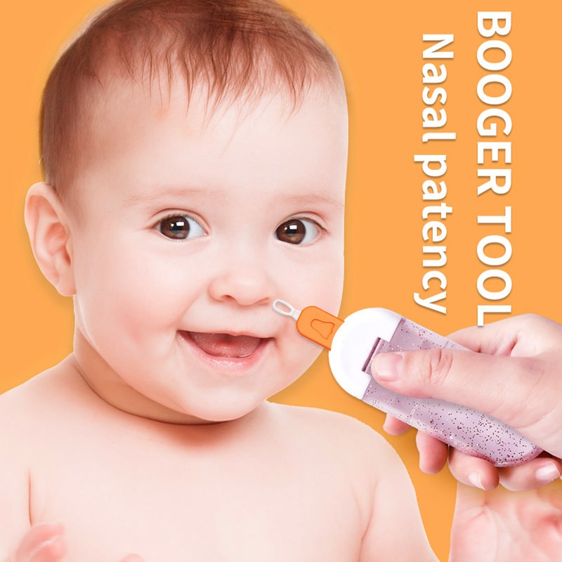 Baby Ear Nose Cleaner Set TPR Portable Double Head Safely